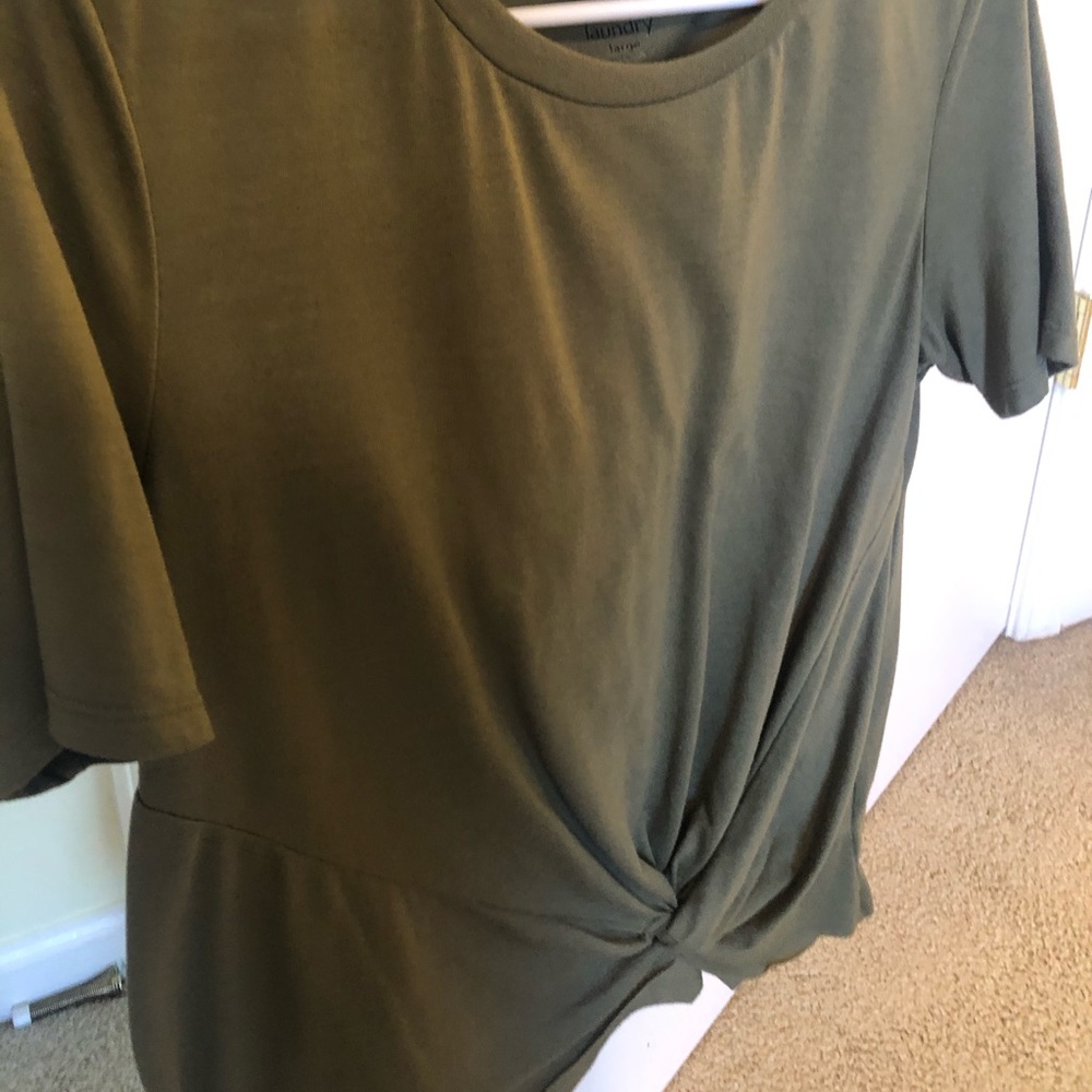 Army Green Tie Top